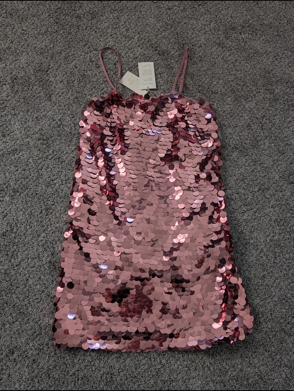 Pink Sequin Embellished Top XS